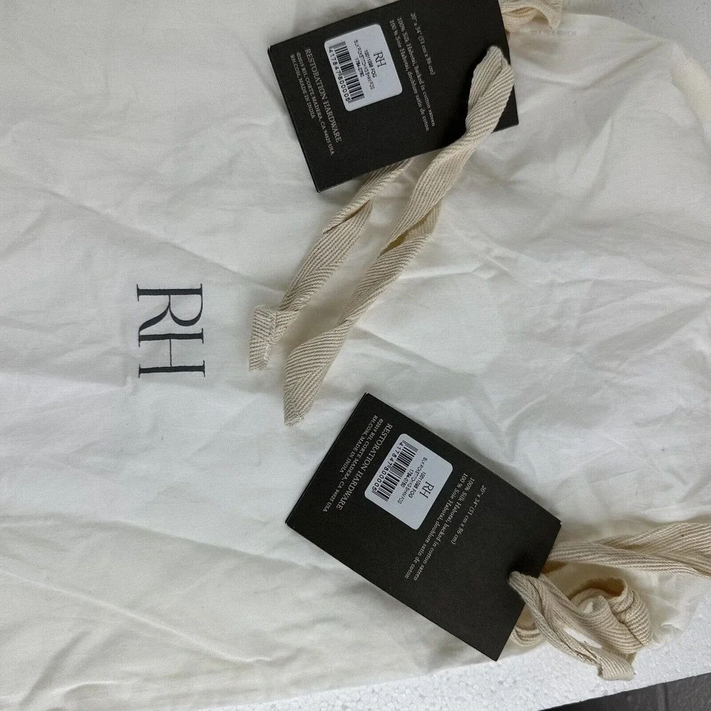restoration hardware bedding pouches RH with tags